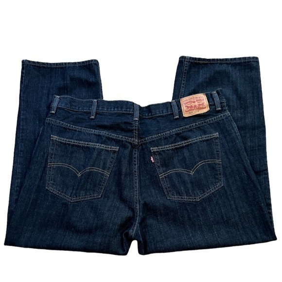Levi’s 559 Men's Relaxed Fit Straight Leg Dark Wash Jeans Sz. 46 - Picture 7 of 14